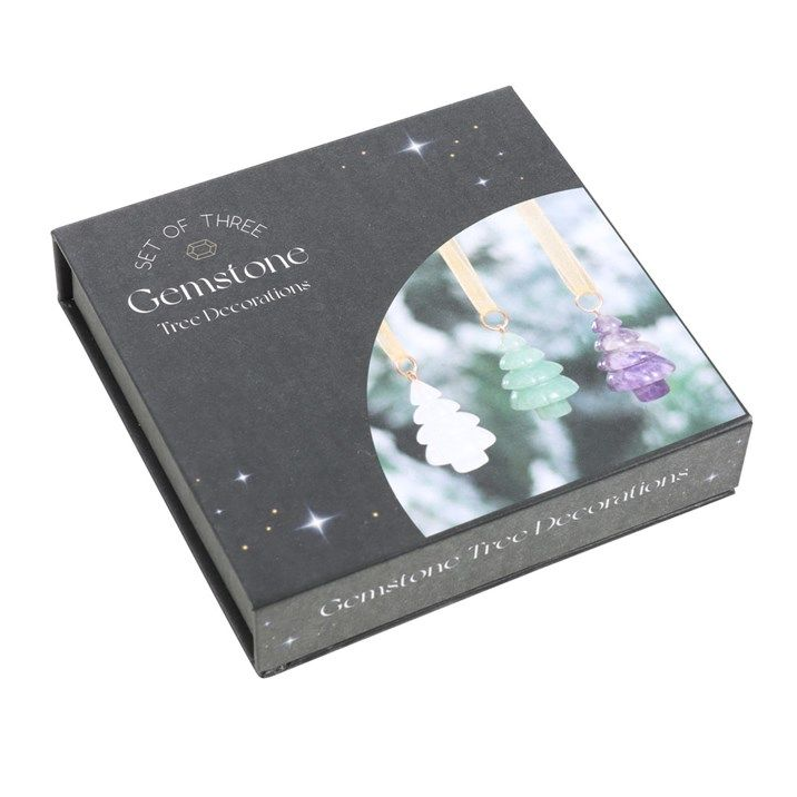 Eleanoras Set of 3 Crystal Christmas Tree Decorations 