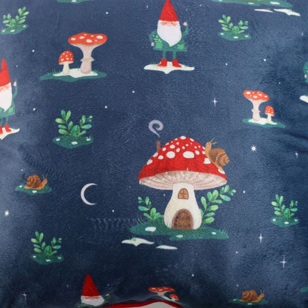 Eleanoras Gnome Print Cushion With Pom Poms Cushions & Covers