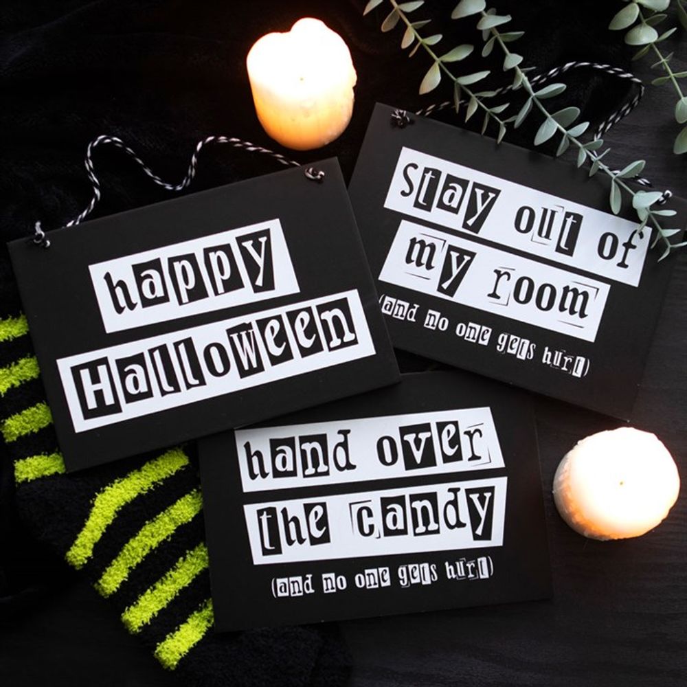 Eleanoras Hand Over The Candy Hanging Sign Signs & Plaques