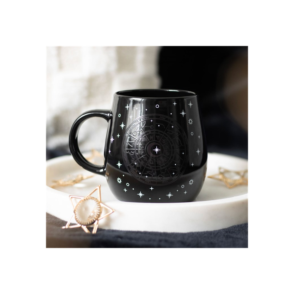 Eleanoras Astrology Wheel Heat Change Mug Mugs
