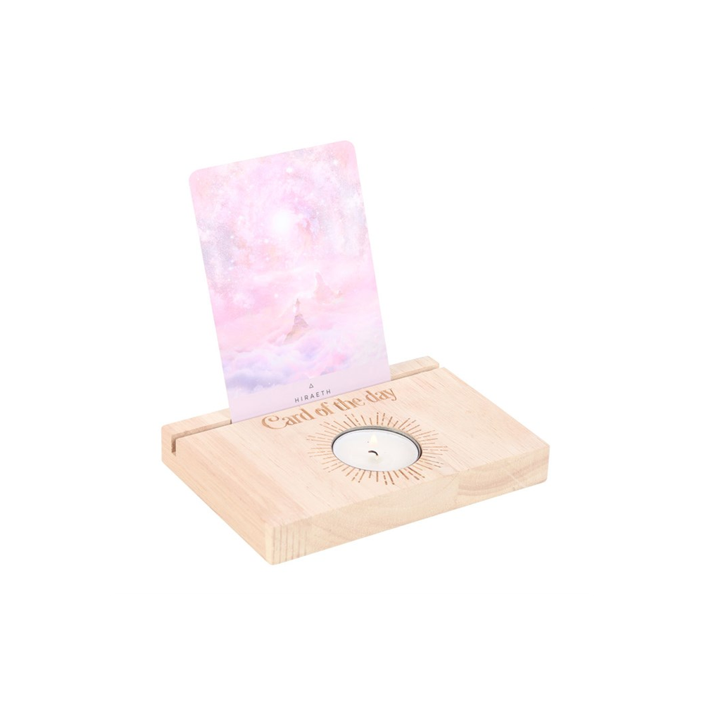 Eleanoras Natural Card Of The Day Tarot Card Stand Tealight Holder 