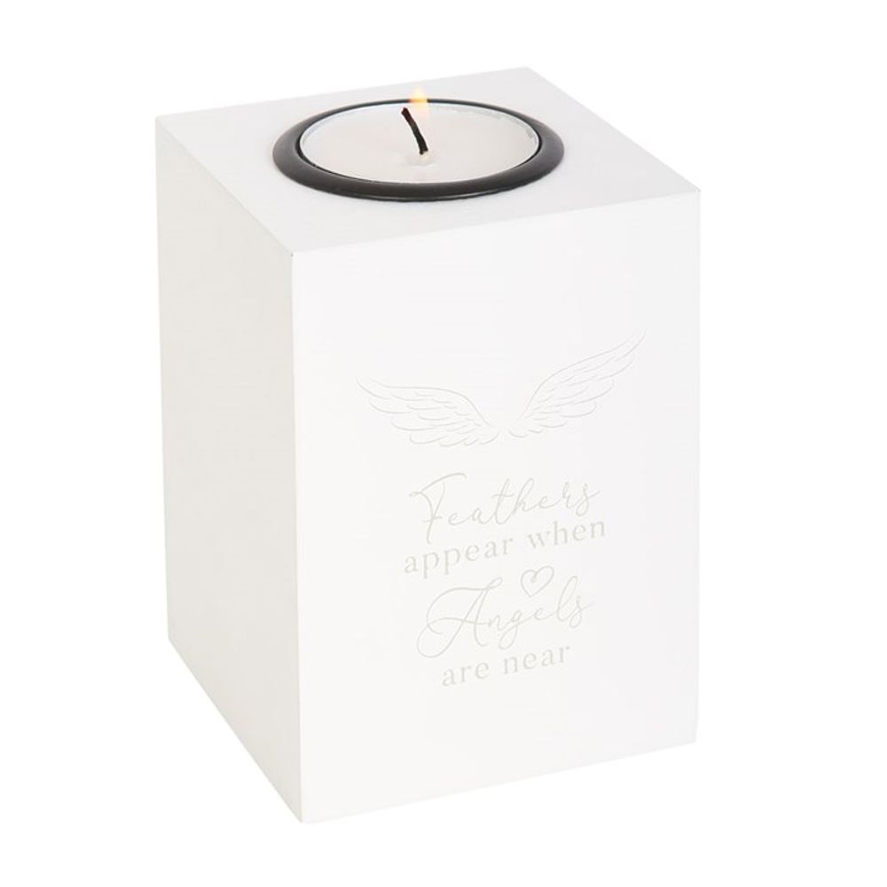 Eleanoras Feathers Appear Angel Wing Tealight Holder Candle Holders
