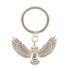 Eleanoras Night Owl Metal Keyring Keyrings