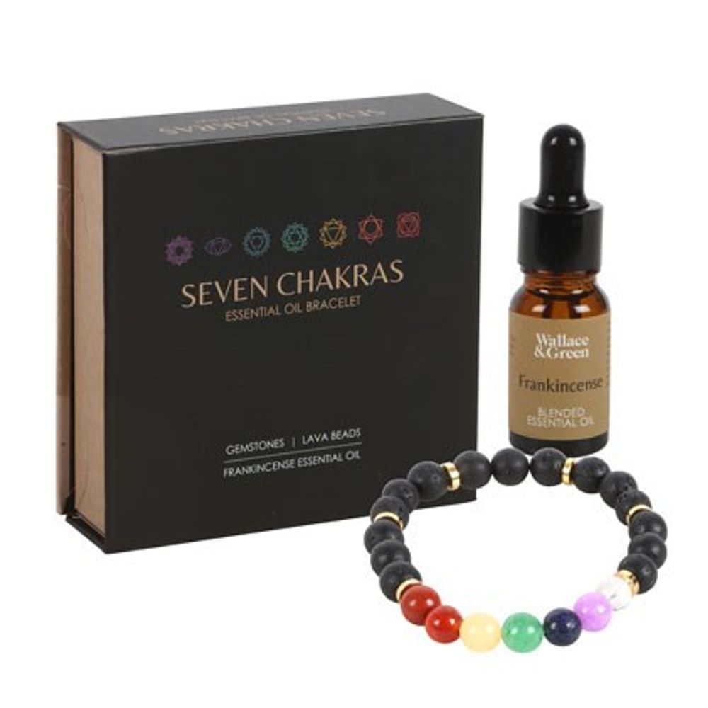 Eleanoras Seven Chakra Mixed Gemstone Essential Oil Bracelet Jewellery