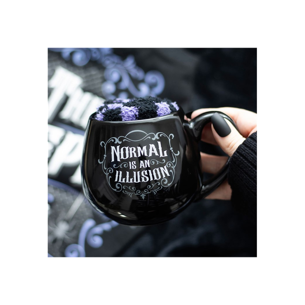 Eleanoras Normal Is An Illusion Gothic Mug & Socks Set Mugs