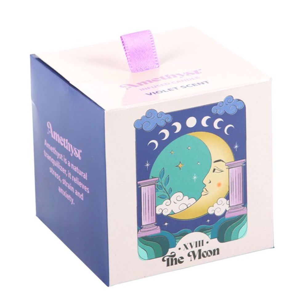 Eleanoras The Moon Amethyst Crystal Chip Candle Candles