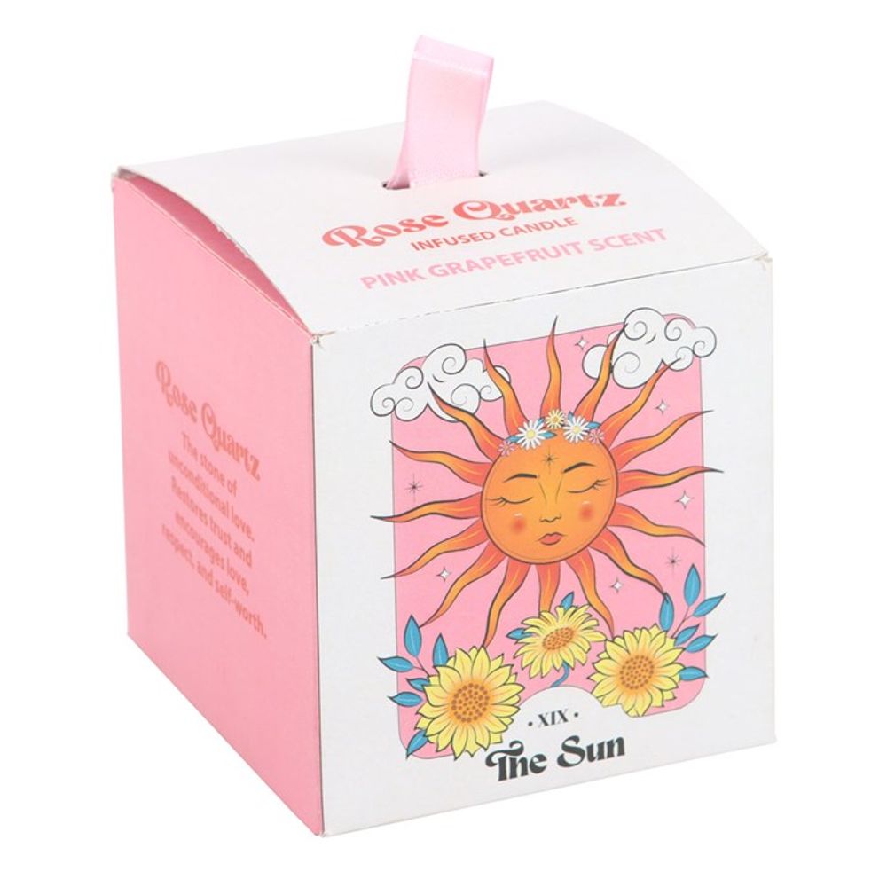 Eleanoras The Sun Rose Quartz Crystal Chip Candle Candles