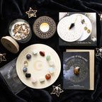 Eleanoras Astrology Wheel Crystal Grid Set Crystals