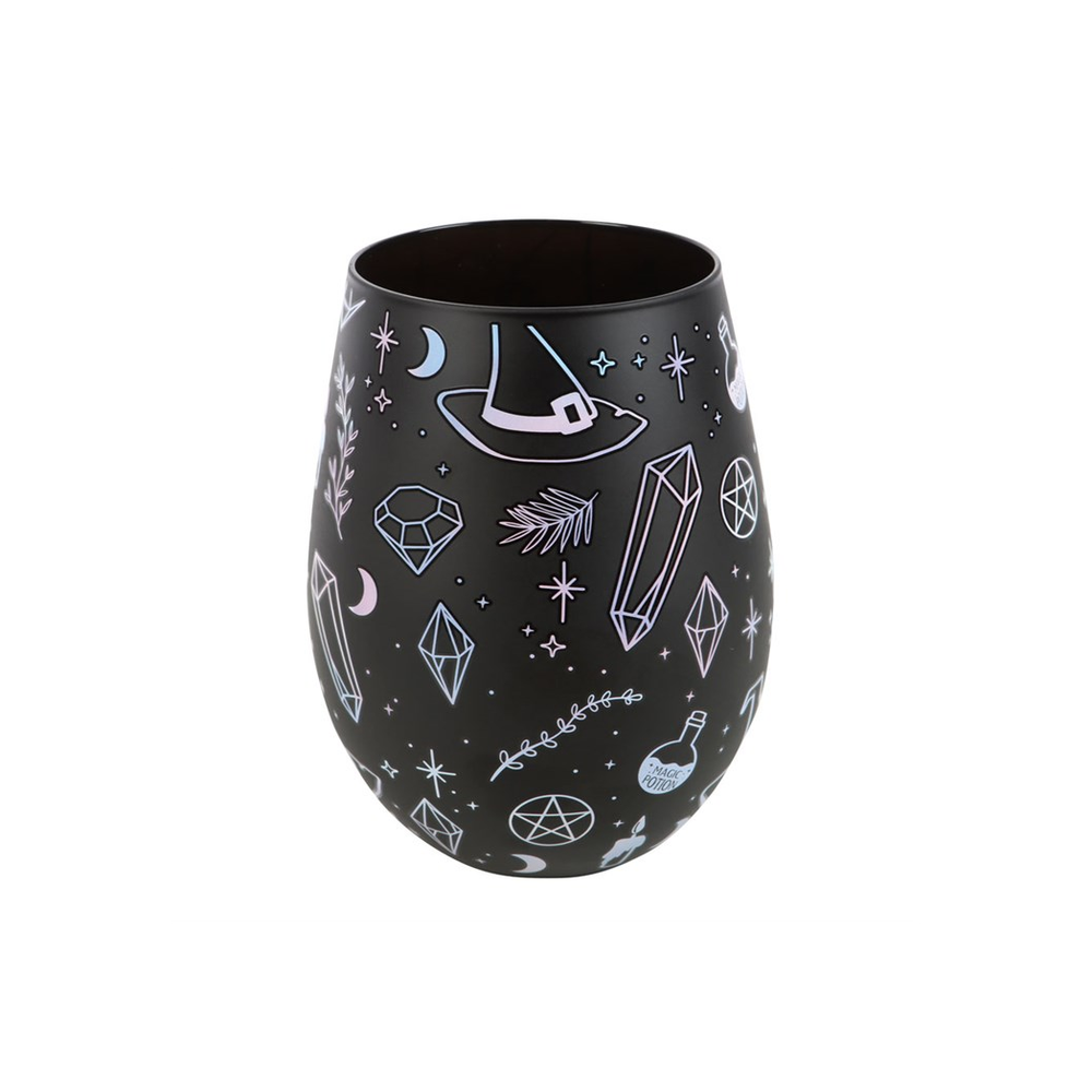 Eleanoras Crystal Witch Print Stemless Glass Glassware