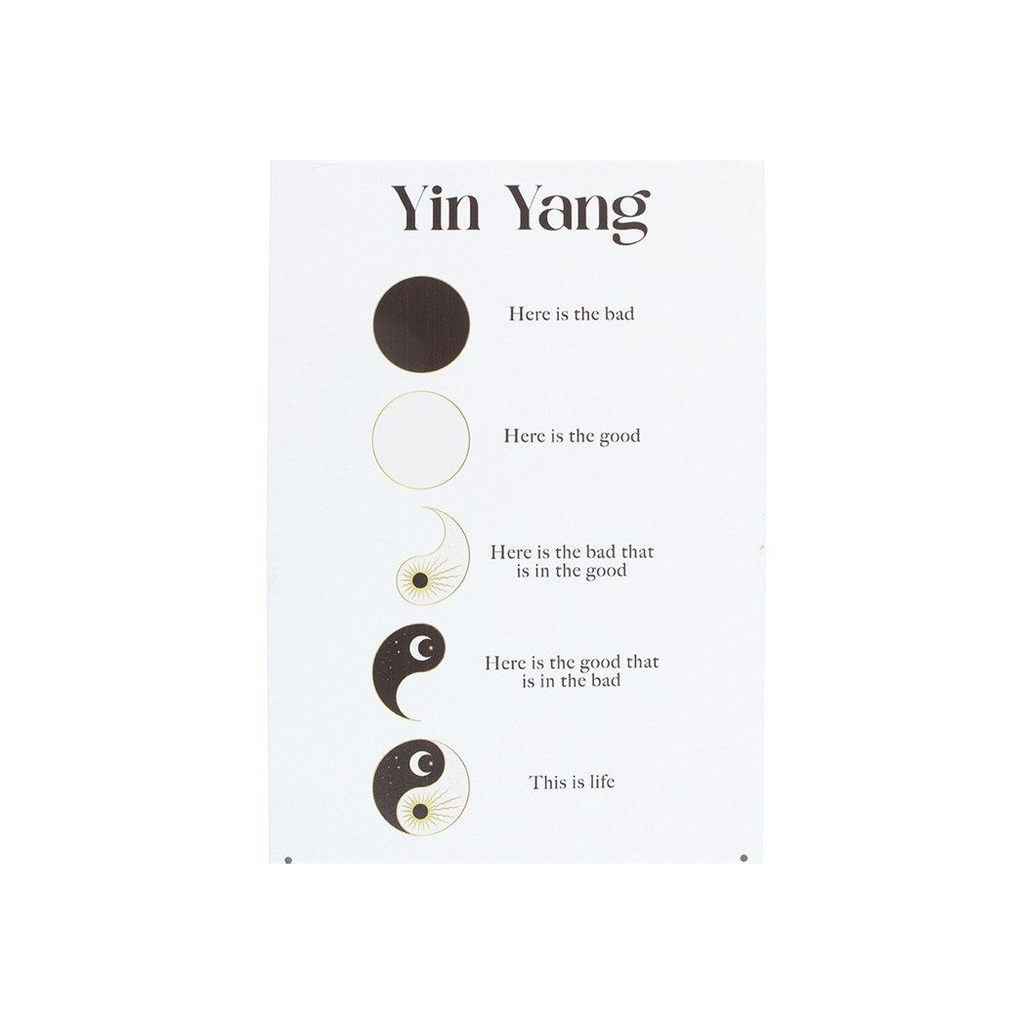 Eleanoras Yin Yang Hanging Metal Sign Signs & Plaques