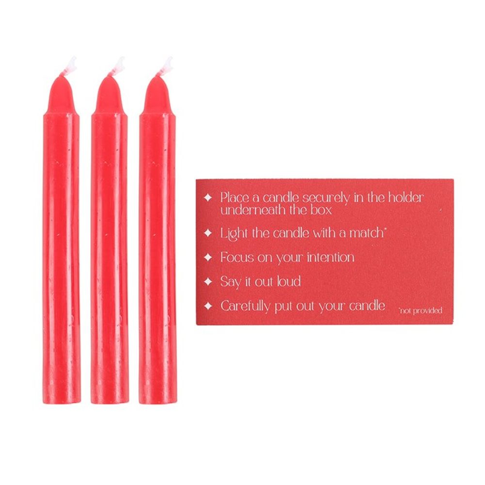Eleanoras Set Of 3 Love Spell Candles In A Box Spell Candles