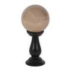 Eleanoras Small Smoke Grey Crystal Ball on Stand Crystal Balls