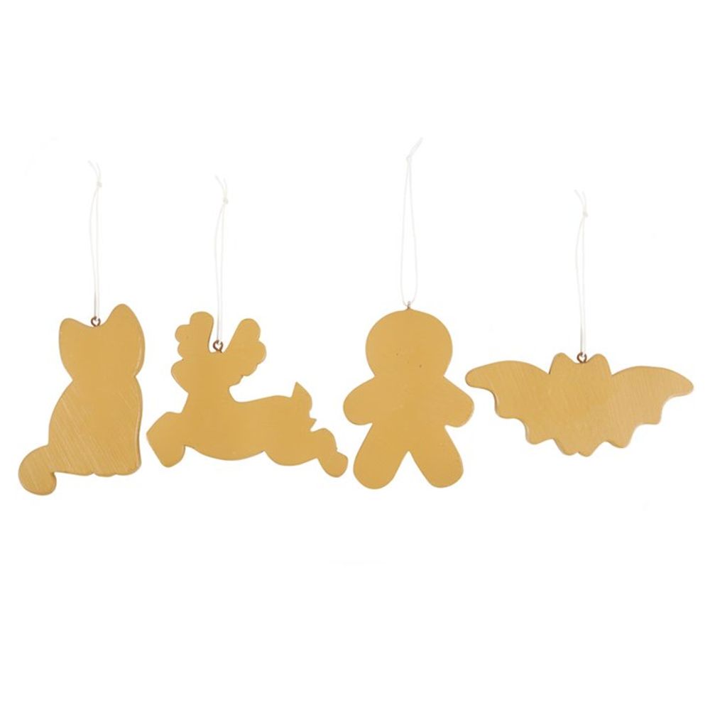 Eleanoras Creepy Skeleton Cookie Ornaments Set Of 4 