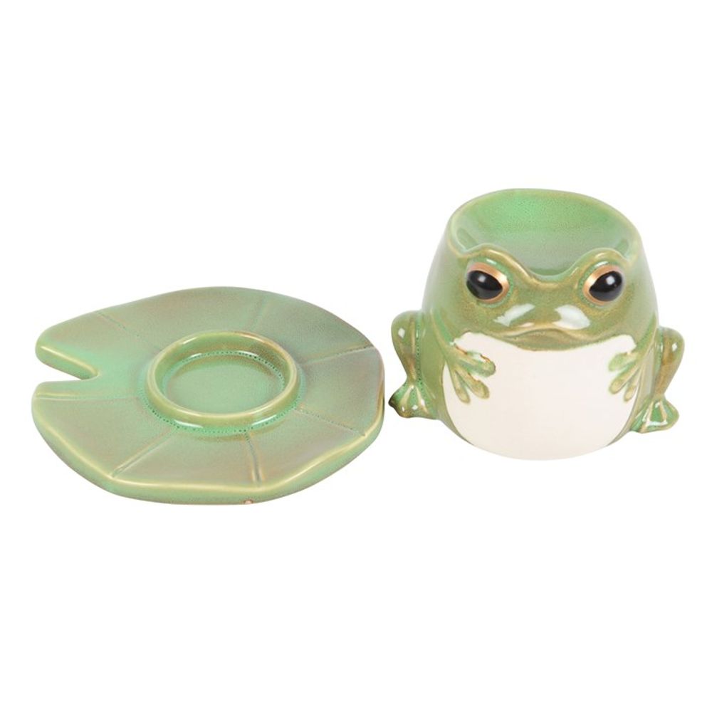 Eleanoras Frog Shaped Oil Burner On Lily Pad Oil Burners