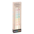 Eleanoras CHAKRA BALANCING SET OF 3 TAPER DINNER CANDLES Candles