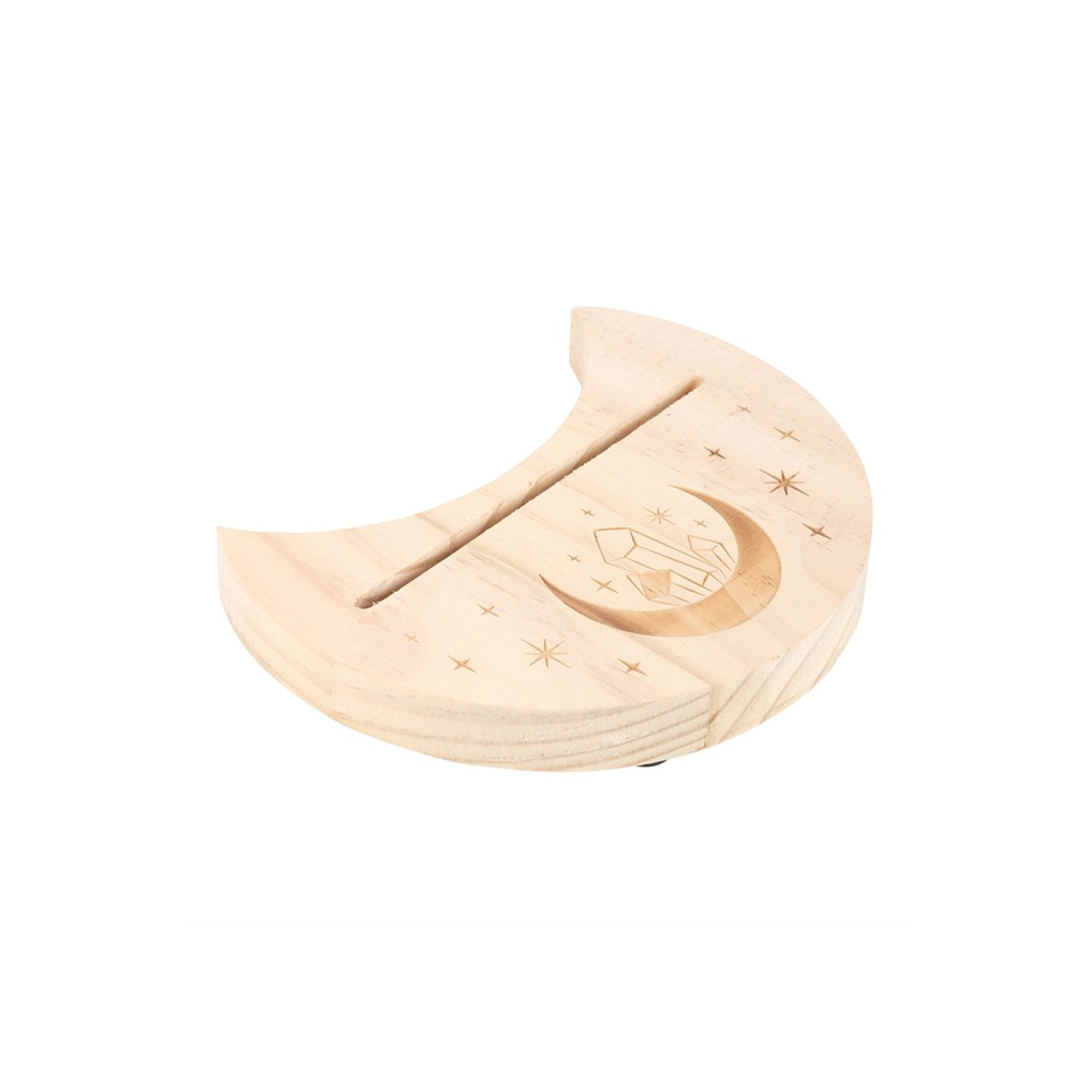 Eleanoras Natural Crystal Crescent Moon Tarot Card Stand 