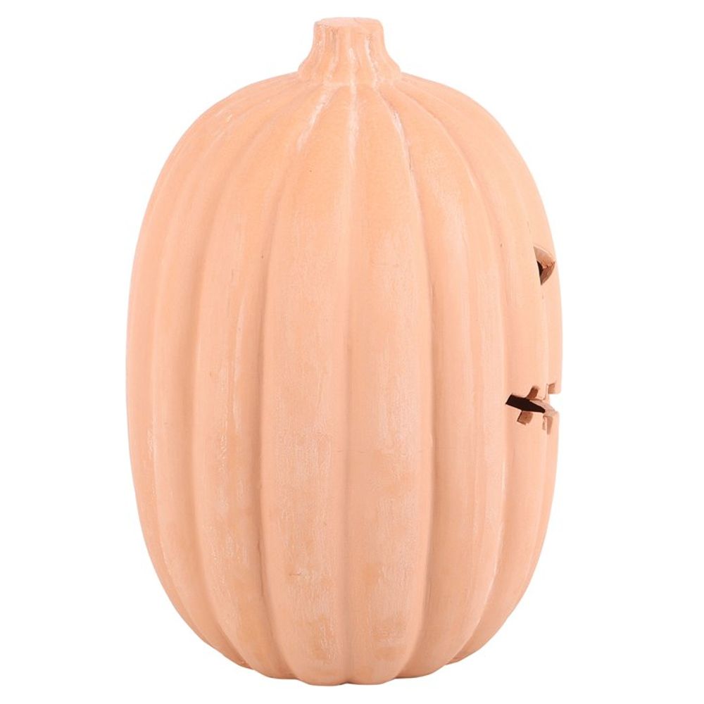 Eleanoras TERRACOTTA PUMPKIN ORNAMENT 30cm Figurines & Sculptures