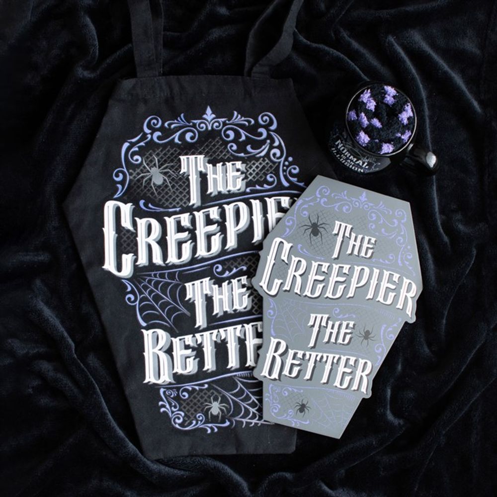 Eleanoras The Creepier The Better Coffin Shaped Tote Bag Totes & Shopping Bags