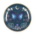 Eleanoras Midnight Moth Round Trinket Dish Jewellery Storage