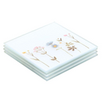 Eleanoras FLORAL GLASS COASTER SET Placemats & Coasters