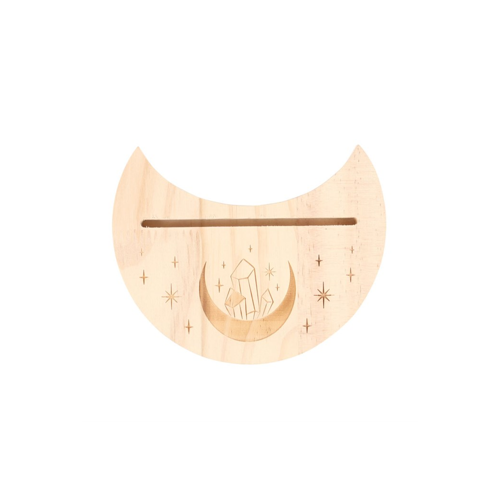 Eleanoras Natural Crystal Crescent Moon Tarot Card Stand 