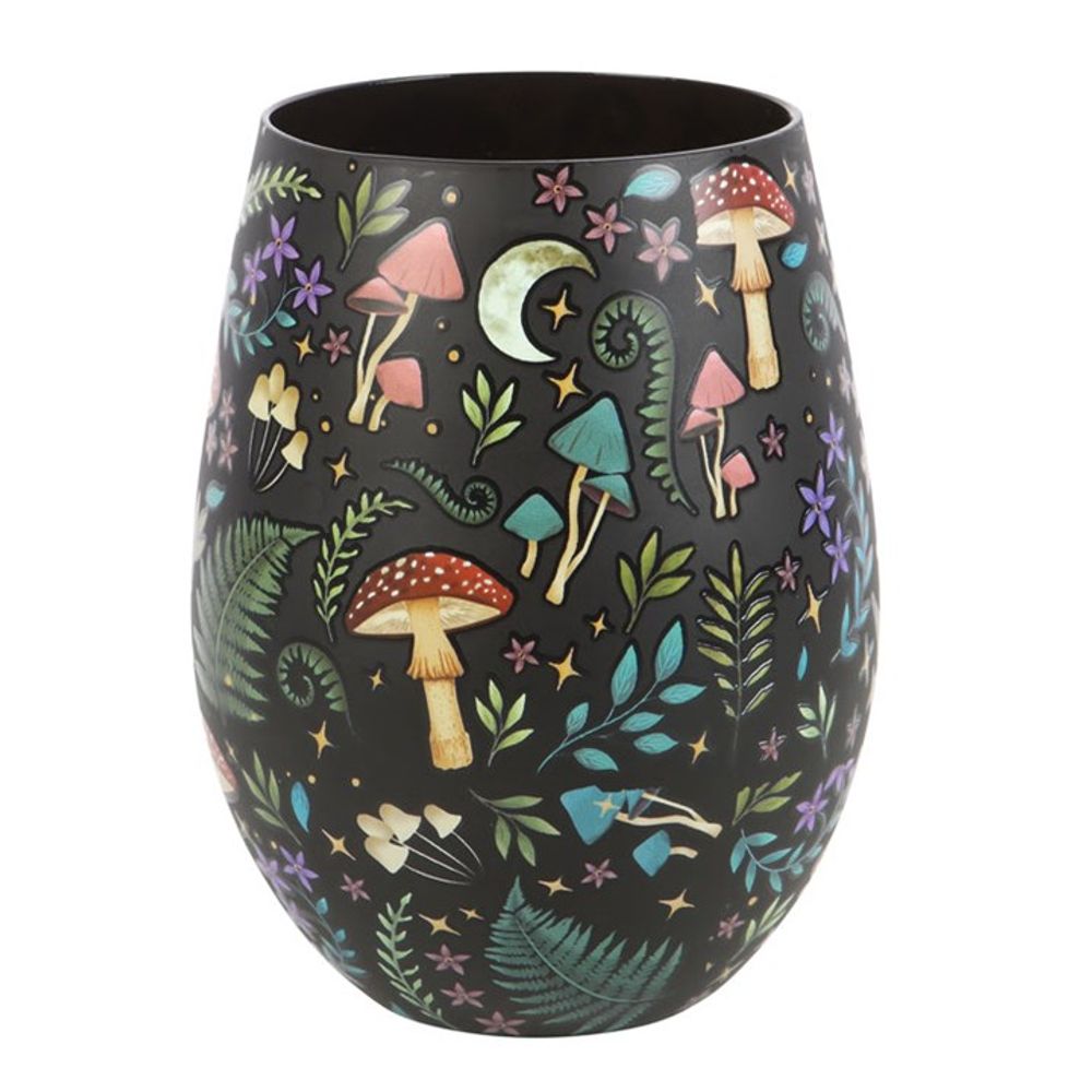 Eleanoras Dark Forest Print Stemless Glass Drinkware