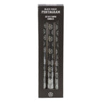 Eleanoras SET OF 3 BLACK MAGIC PENTAGRAM TAPER CANDLES Candles