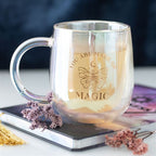 Eleanoras You Are Made Of Magic Iridescent Double Walled Glass Mug Mugs