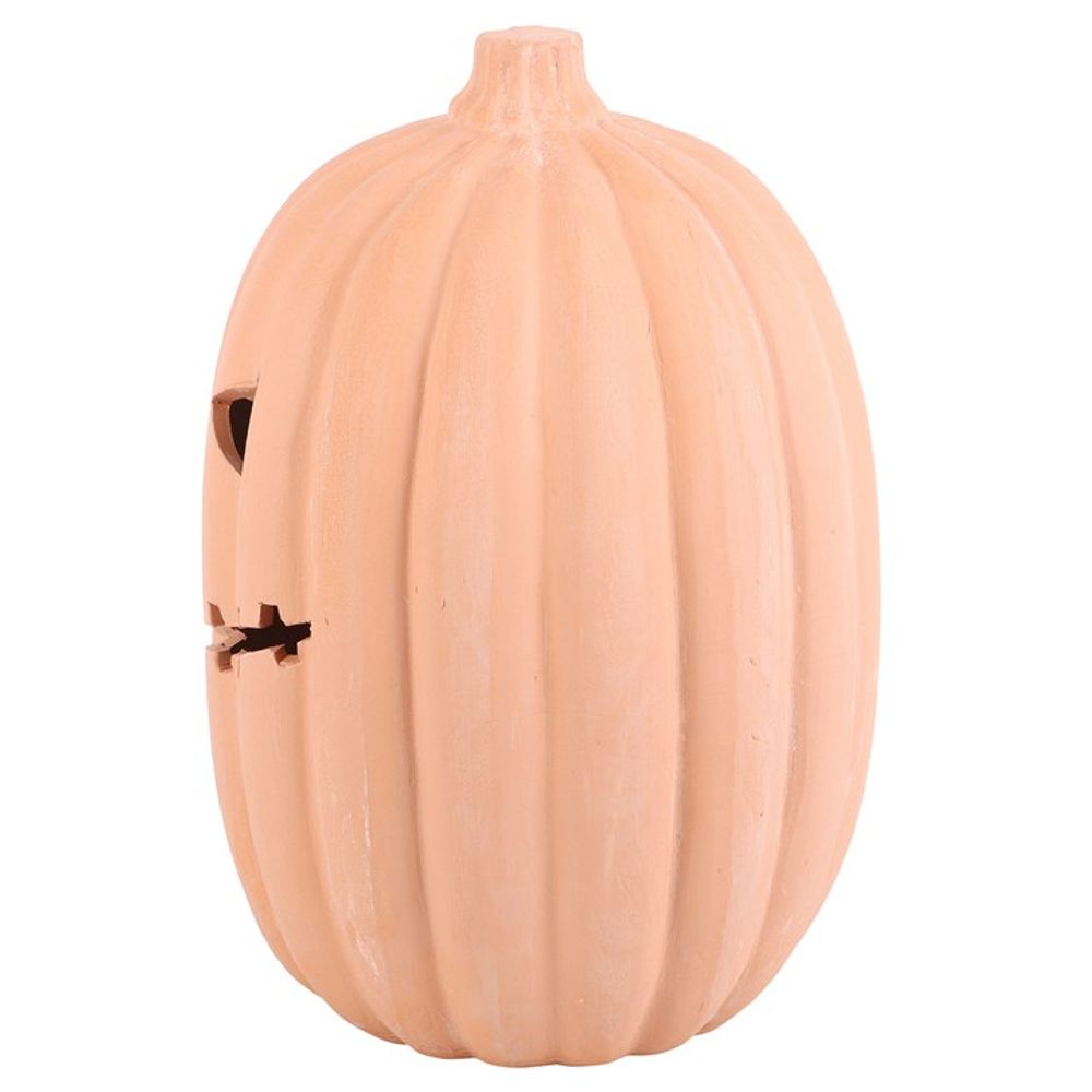 Eleanoras TERRACOTTA PUMPKIN ORNAMENT 30cm Figurines & Sculptures