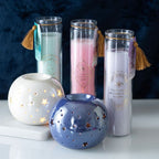 Eleanoras Mystic Rose Tube Candle With Rose Quartz Crystals Candles