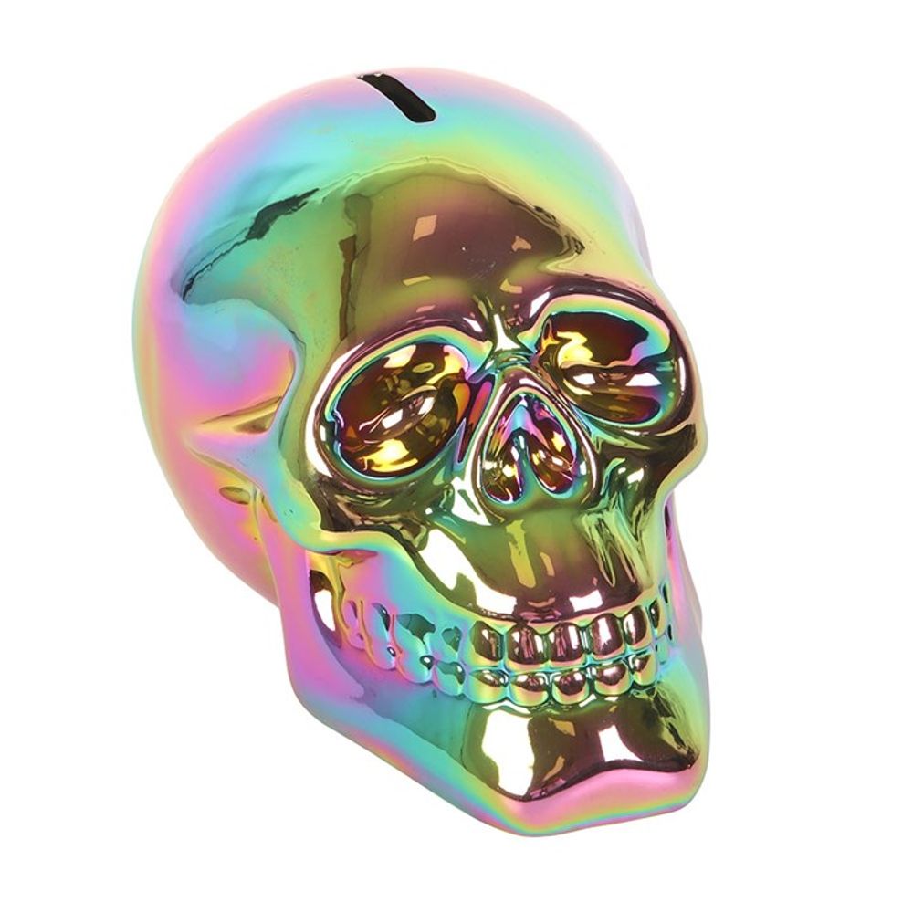 Eleanoras Metallic Look Skull Money Box Money Boxes