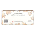 Eleanoras Set Of 3 Hanging Gingerbread Decorations 