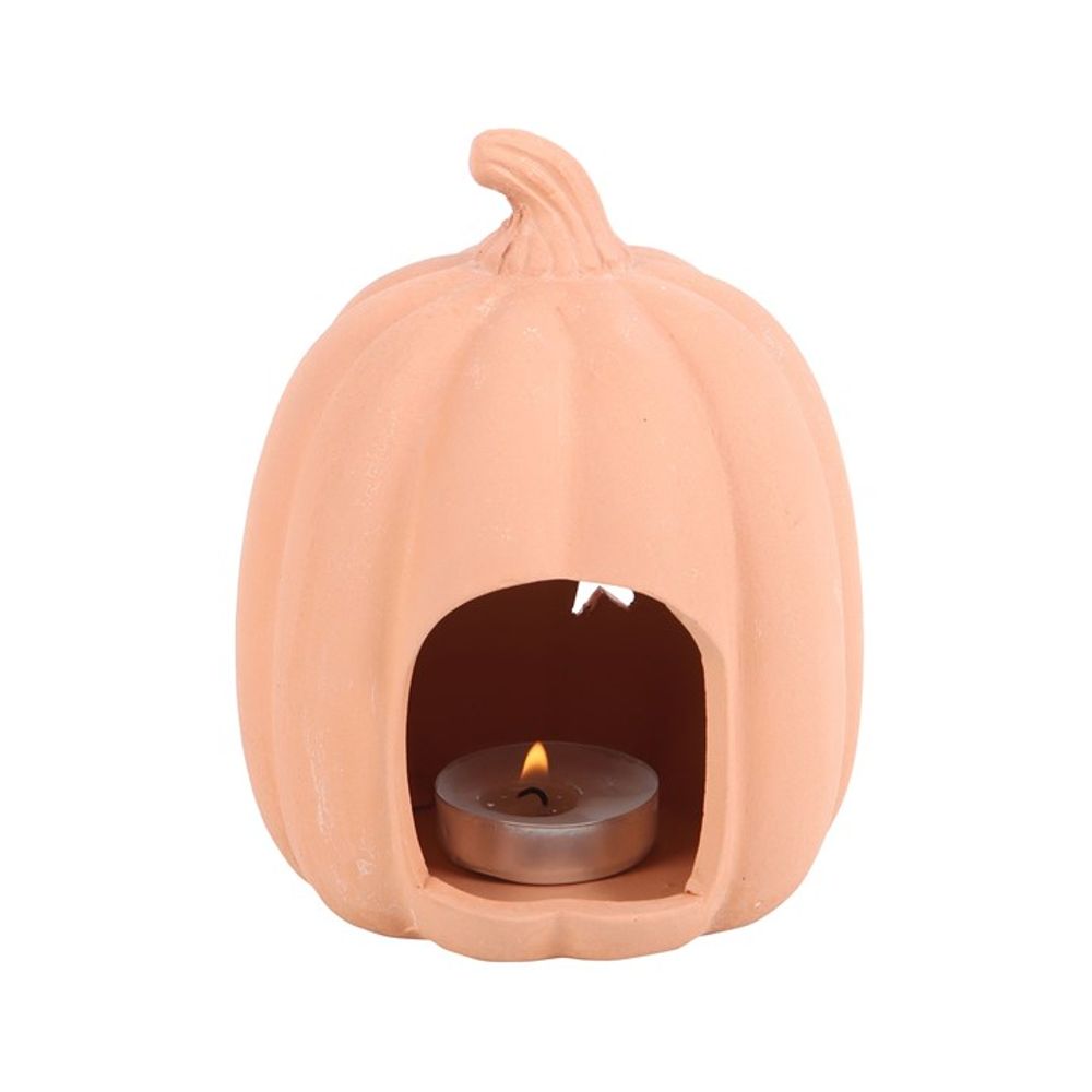 Eleanoras Terracotta Pumpkin Tealight Holder 9cm Candle Holders