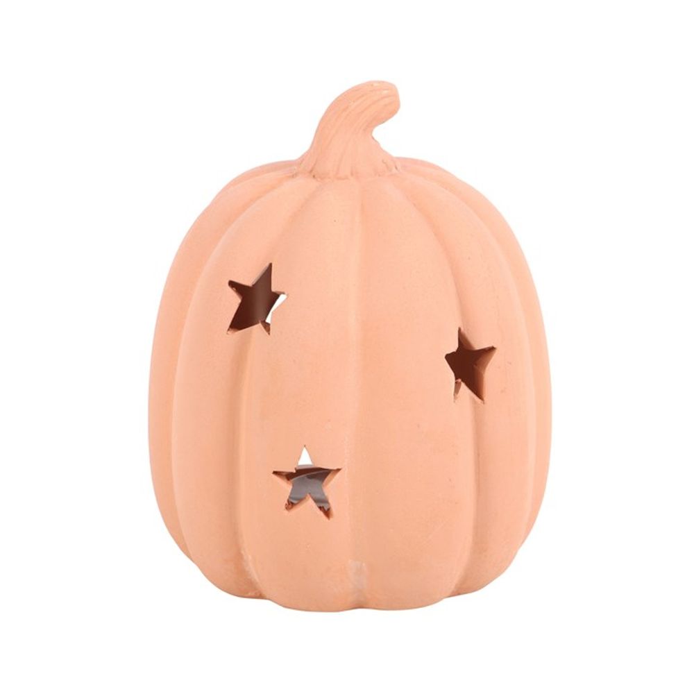 Eleanoras Terracotta Pumpkin Tealight Holder 9cm Candle Holders