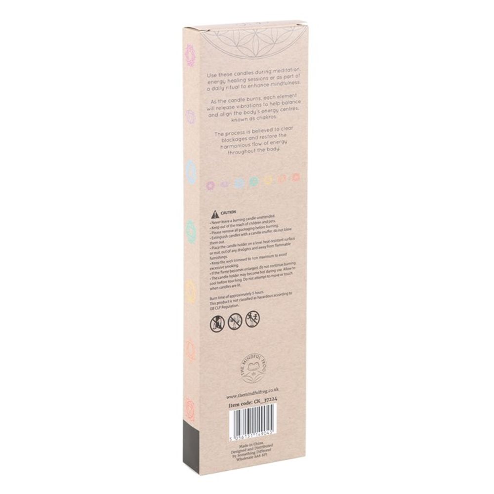 Eleanoras CHAKRA BALANCING SET OF 3 TAPER DINNER CANDLES Candles