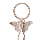 Eleanoras Light Luna Moth Keyring Keyrings