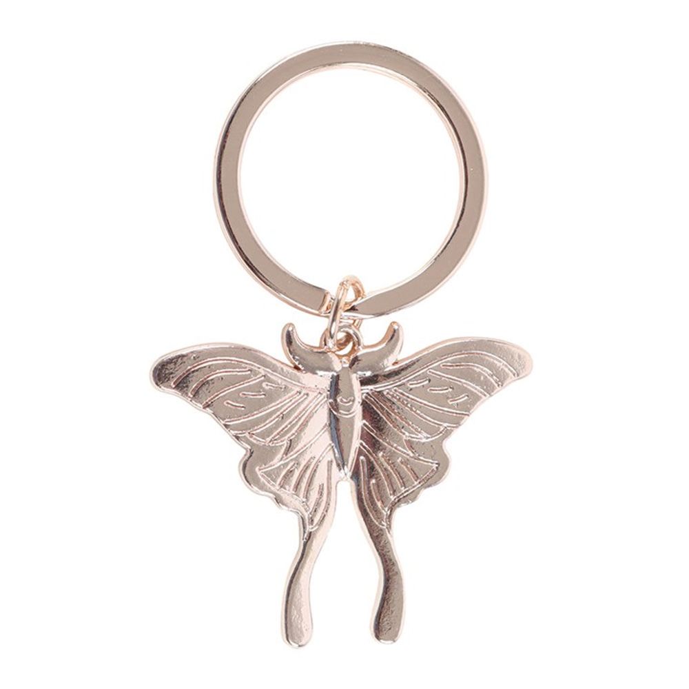Eleanoras Light Luna Moth Keyring Keyrings
