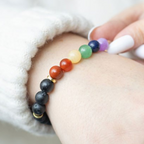 Eleanoras Seven Chakra Mixed Gemstone Essential Oil Bracelet Jewellery