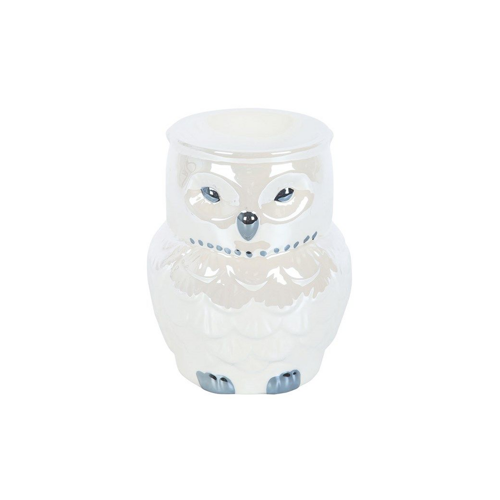 Eleanoras Owl Shaped Iridescent Oil Burner Oil Burners
