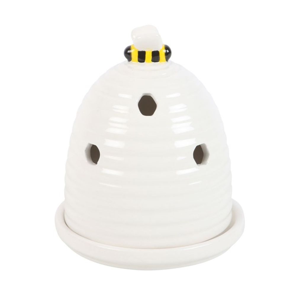 Eleanoras White Beehive Incense Cone Holder Incense Holders