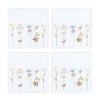 Eleanoras FLORAL GLASS COASTER SET Placemats & Coasters