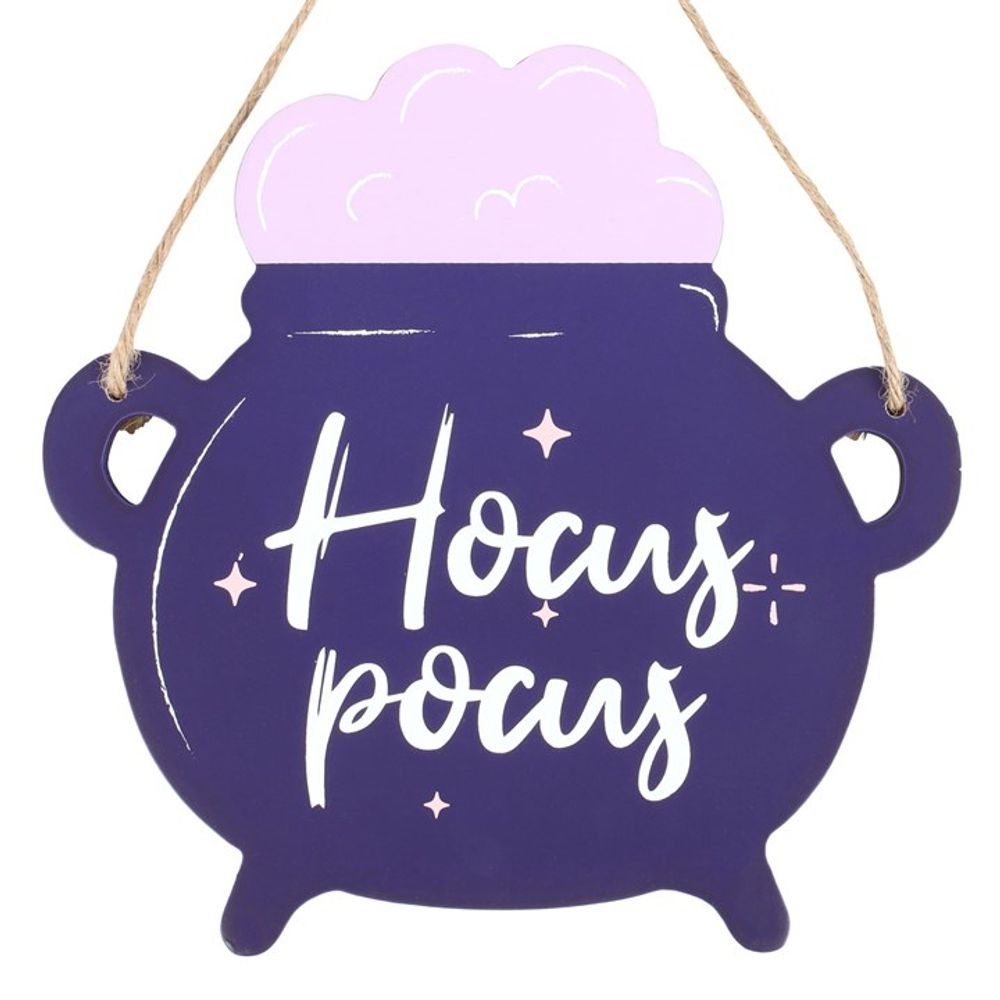 Eleanoras Hocus Pocus Cauldron Shaped Sign Signs & Plaques