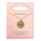 Eleanoras 888 Angel Number Abundance Necklace Jewellery