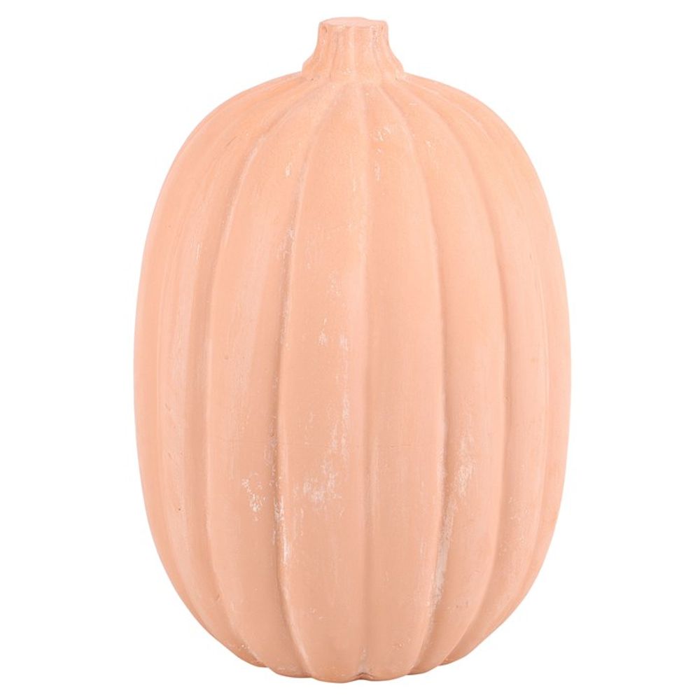 Eleanoras TERRACOTTA PUMPKIN ORNAMENT 30cm Figurines & Sculptures