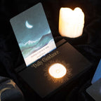 Eleanoras Daily Guidance Black Tarot Card Stand Tealight Holder Candle Holders