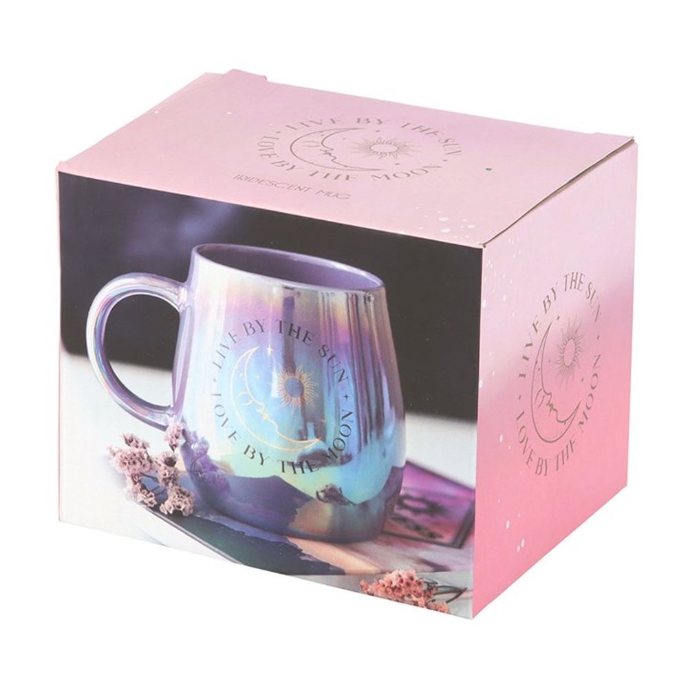 Eleanoras Live By The Sun Love By The Moon iredescent Mug Mugs