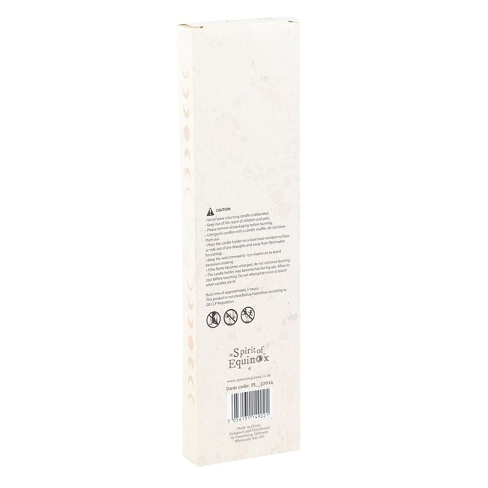 Eleanoras MOON PHASES SET OF 3 WHITE TAPER CANDLES Candles