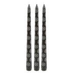 Eleanoras SET OF 3 BLACK MAGIC PENTAGRAM TAPER CANDLES Candles