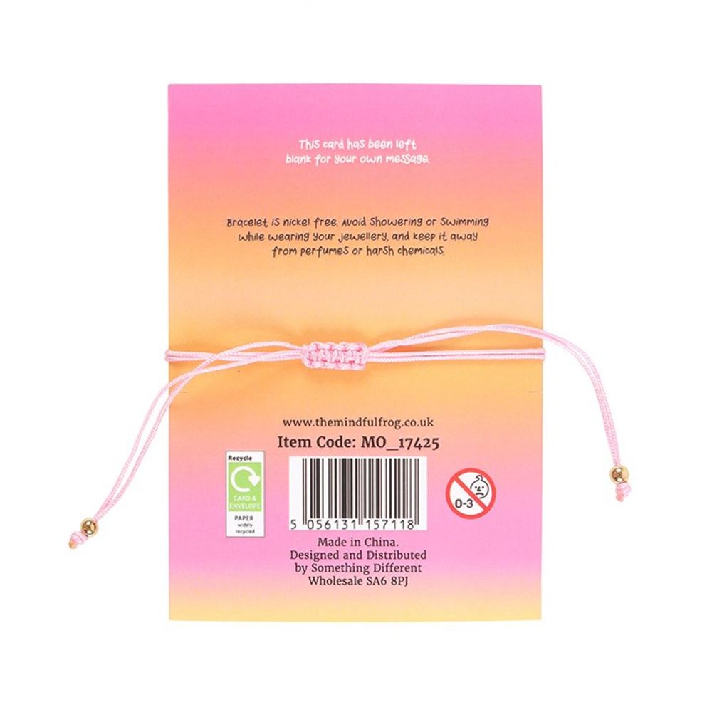 Eleanoras You Are Loved Rose Quartz Crystal Heart Bracelet Jewellery