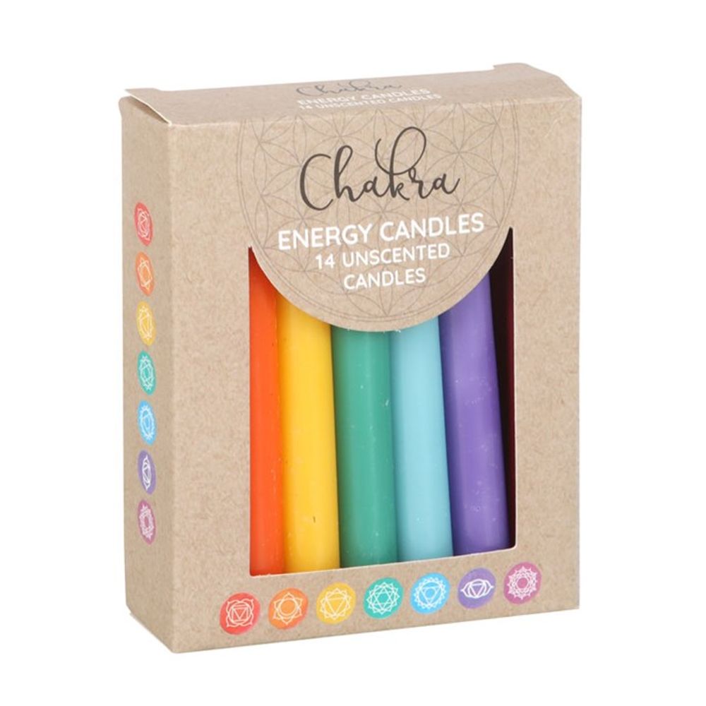 Eleanoras Chakra Energy Pack Of 14 Unscented Candles Candles